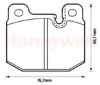 BENDIX 571271B Brake Pad Set, disc brake